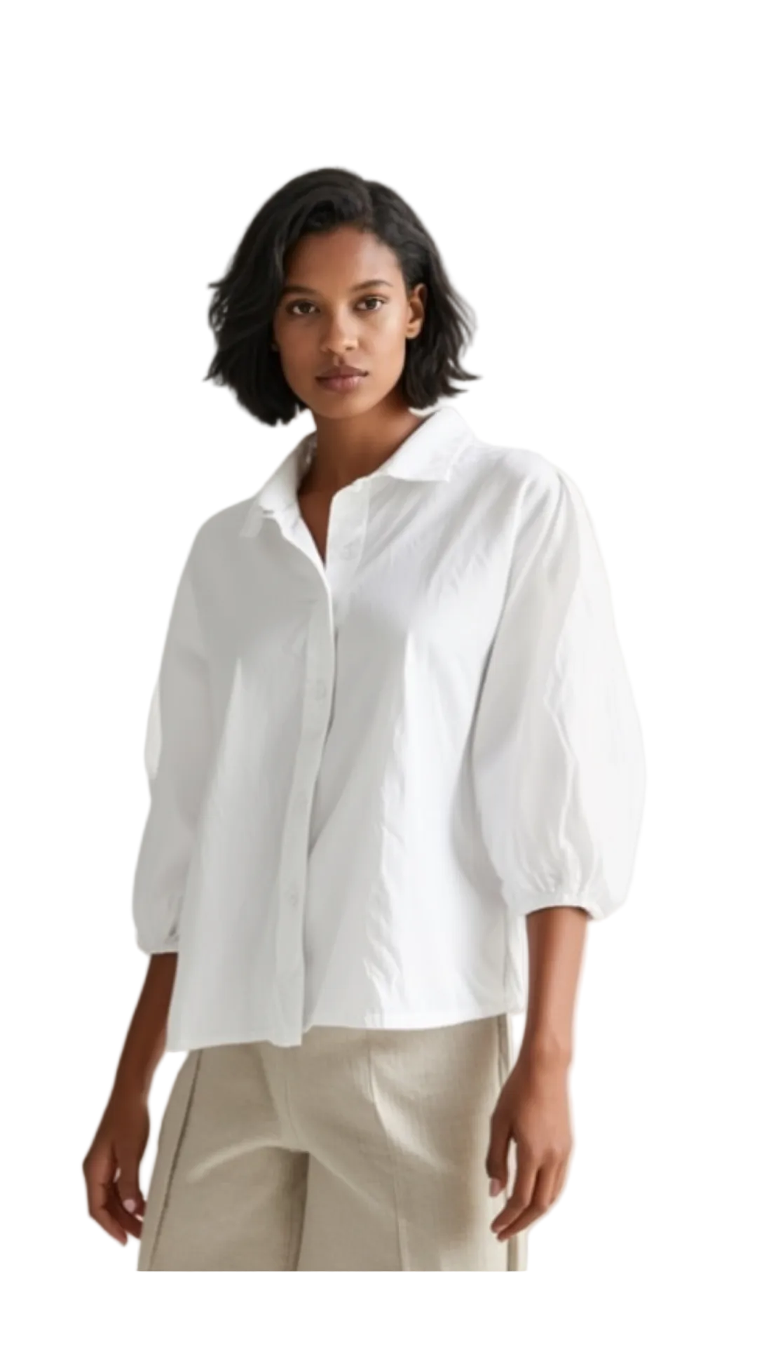 Blusa Manga 3/4 Blanco