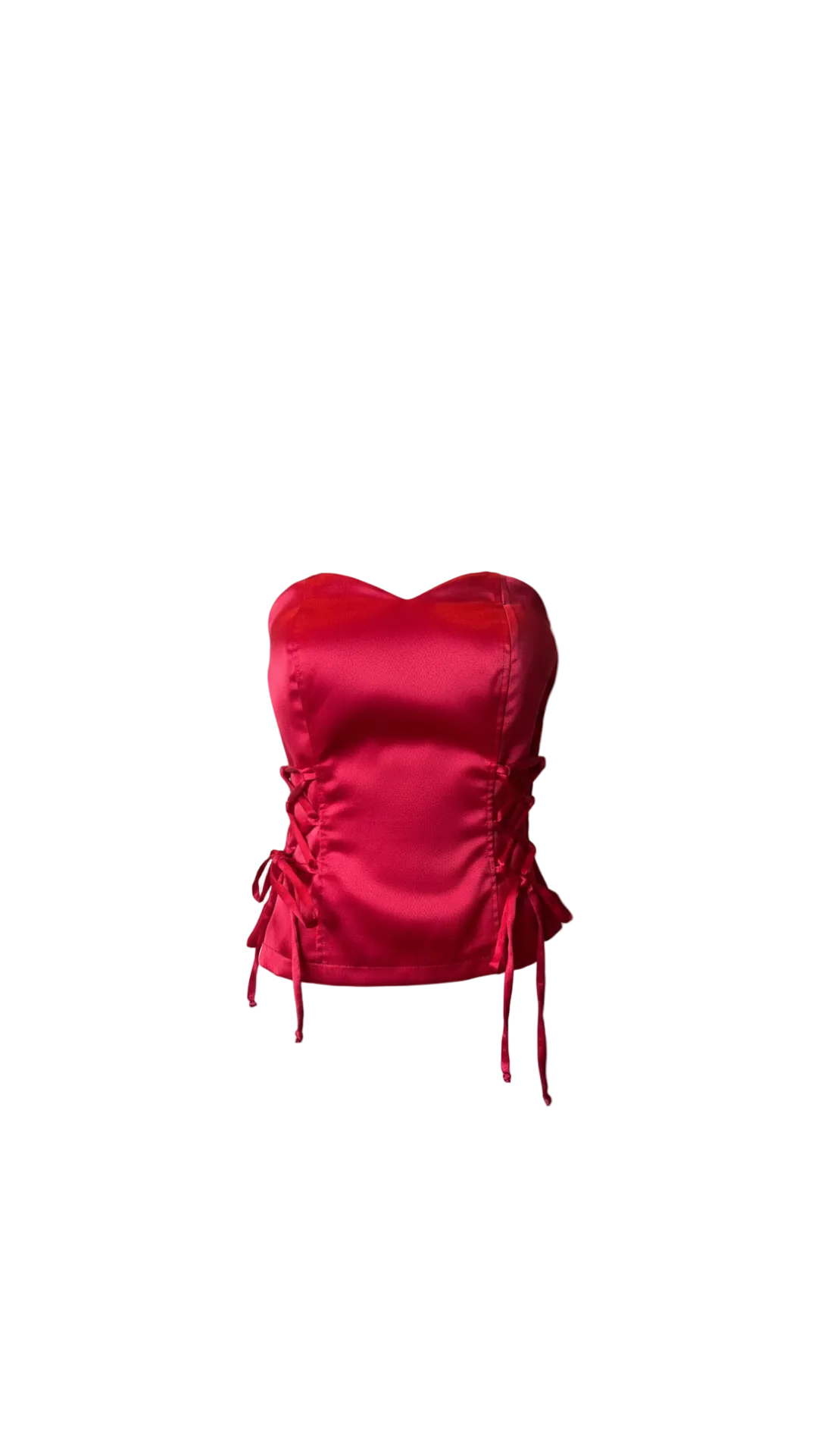 CORSET ROJO SATINADO