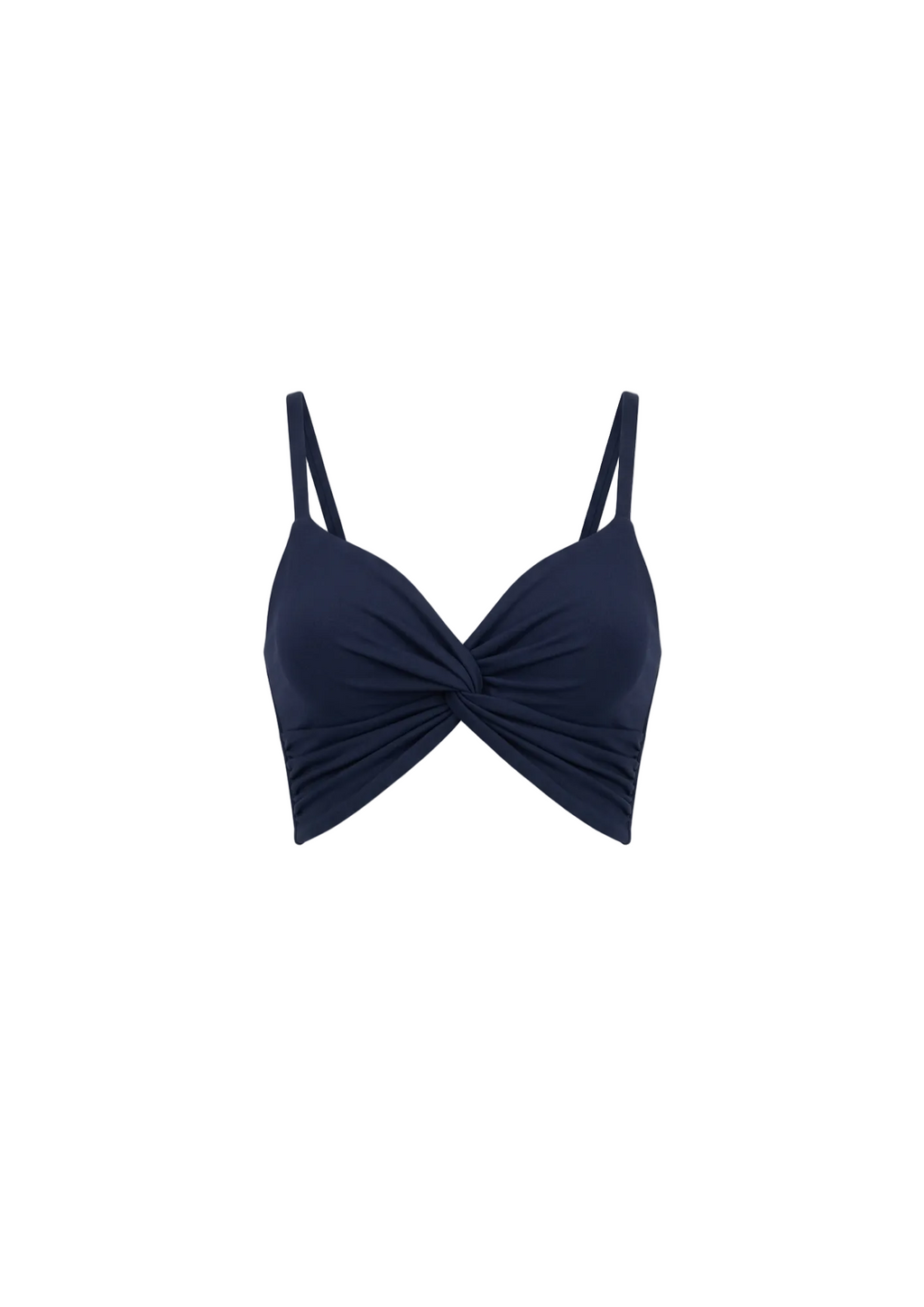 Top con Nudo Central — Azul Navy