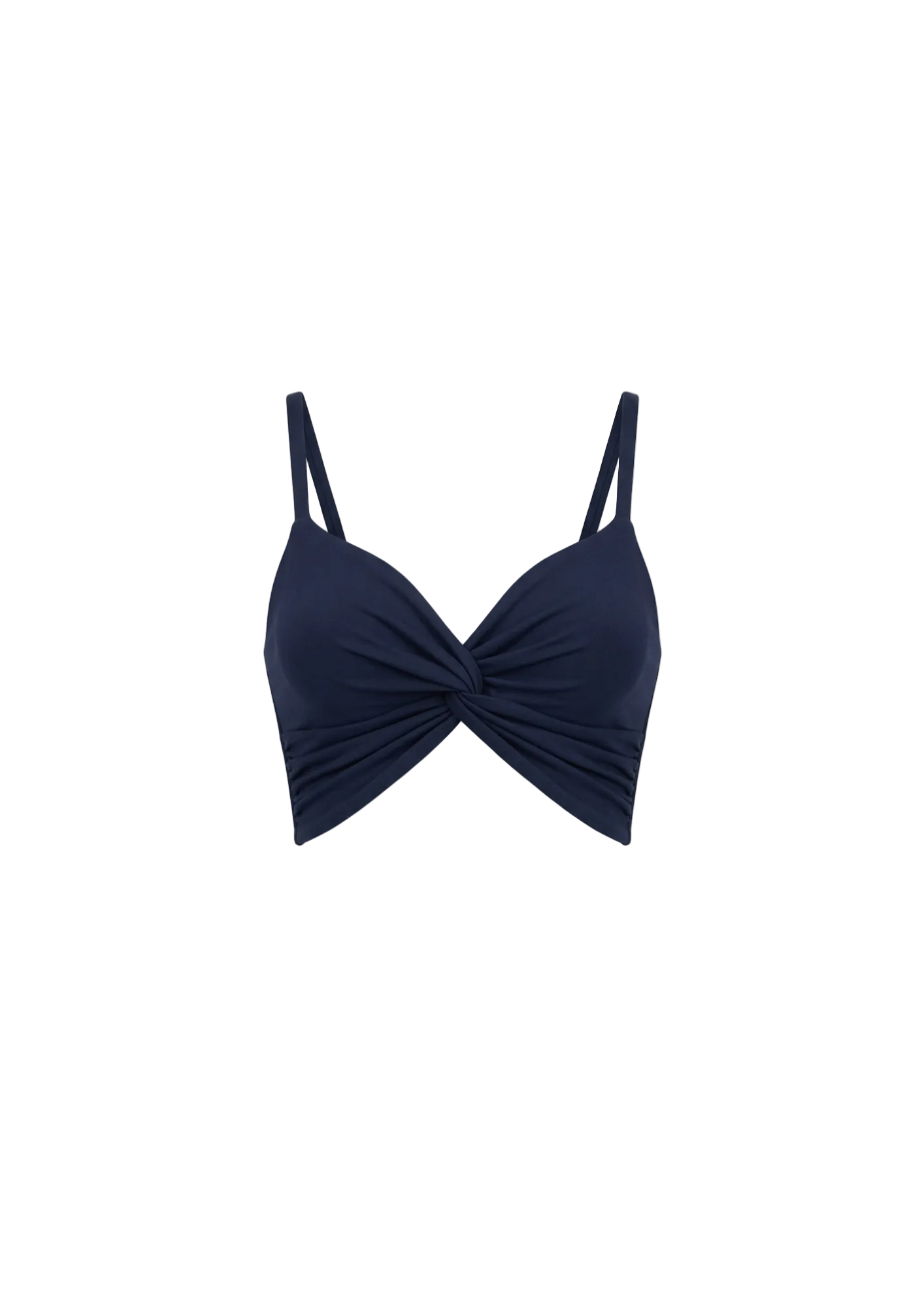 Top con Nudo Central — Azul Navy