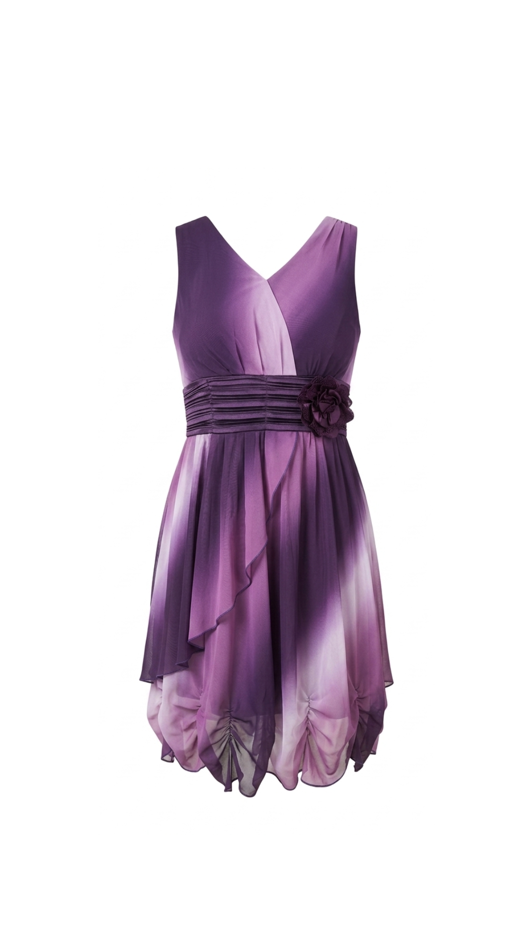 Vestido Violeta Seda Mini