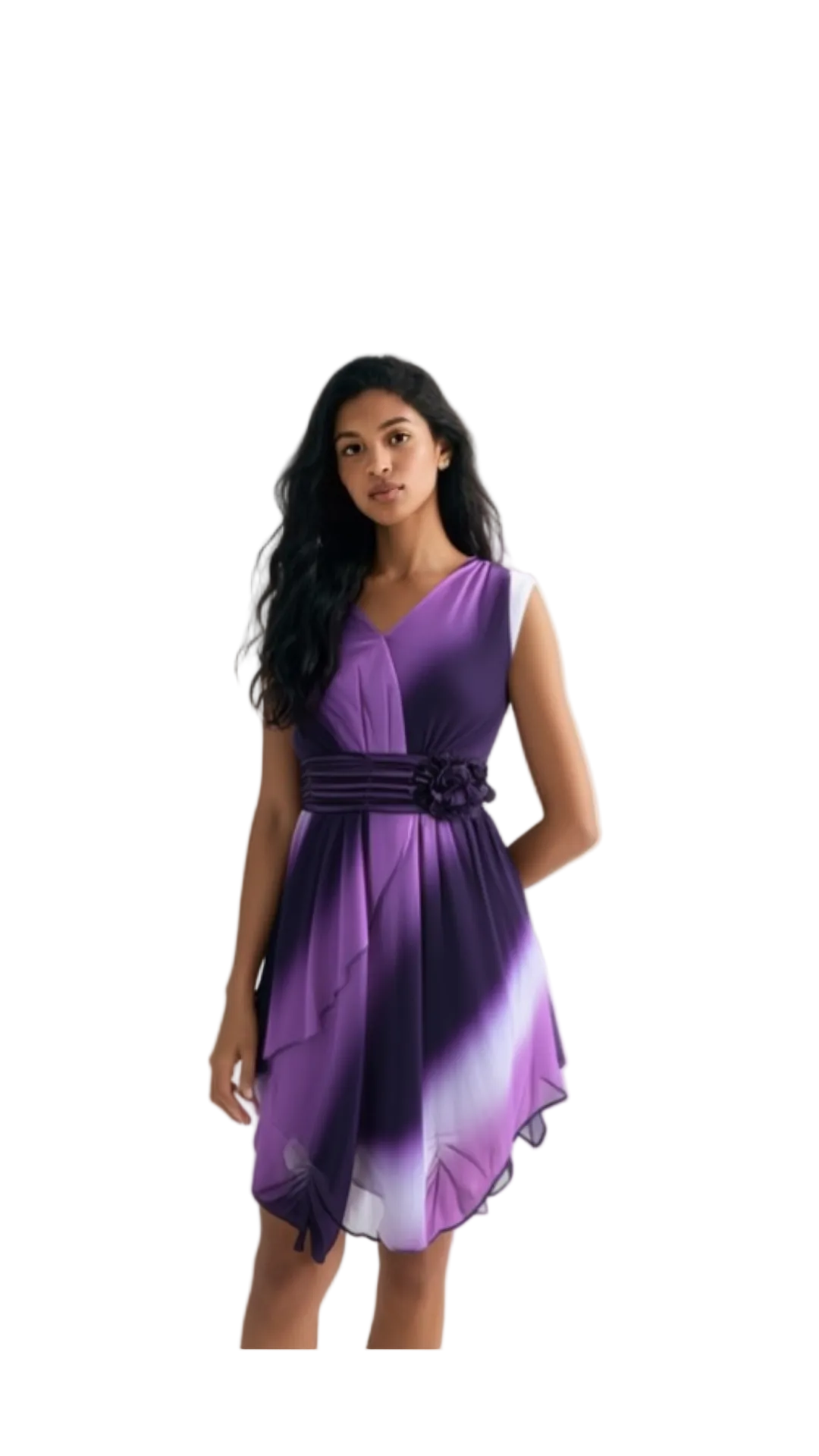 Vestido Violeta Seda Mini