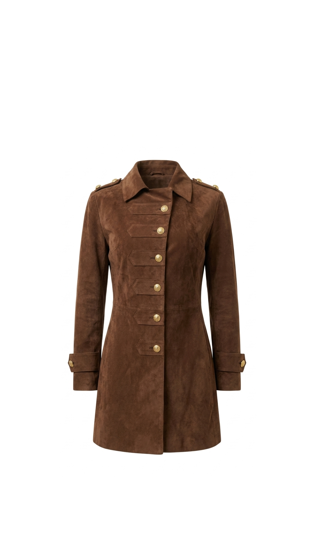 Abrigo Gamuza Marron