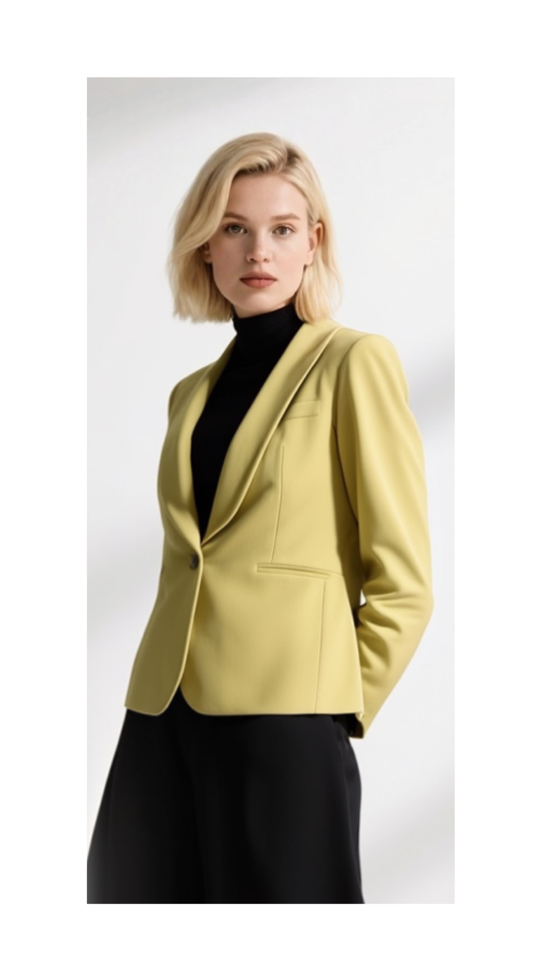 Blazer Amarillo Pastel