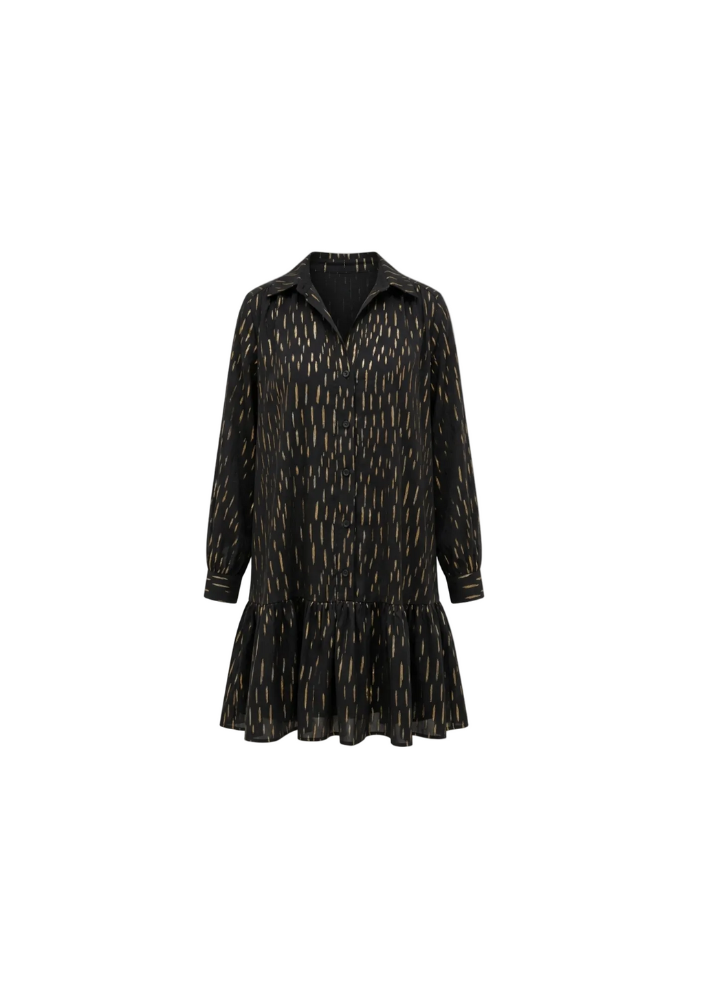 Vestido Camisero Black Gold