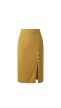 FALDA MIDI TERRACOTA SASTRE