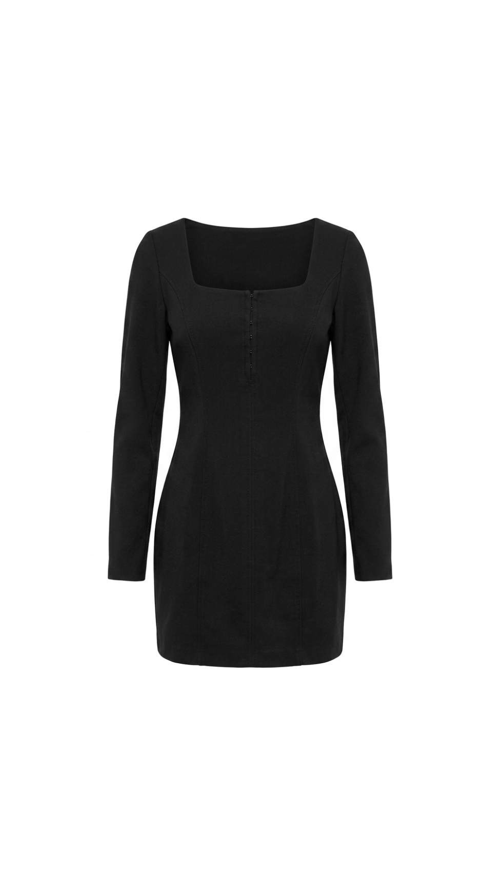 Vestido Dril Corto Negro