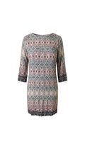 VESTIDO MIDI GRIS CHALIS