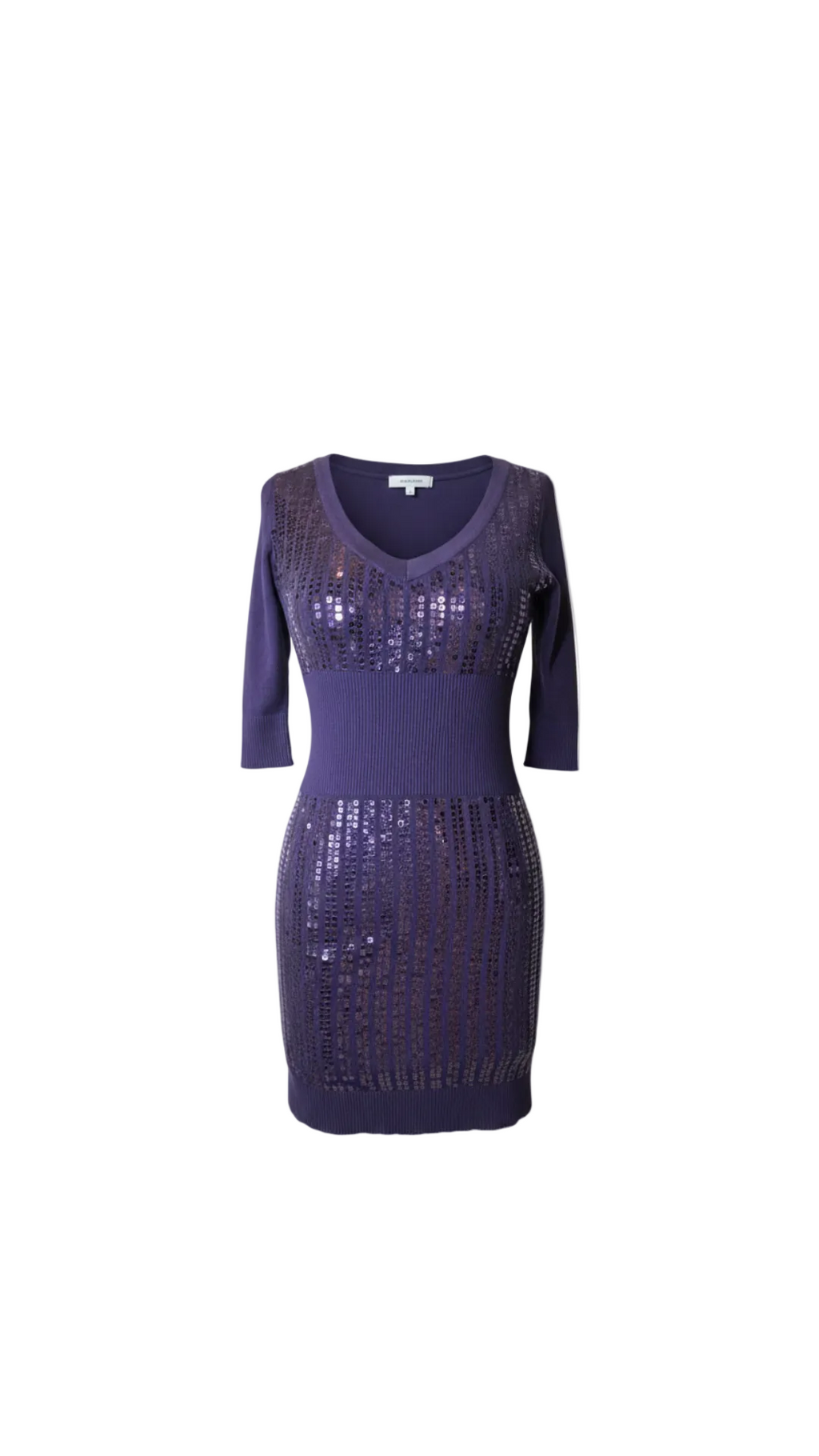 Vestido lentejuelas tejido en punto
