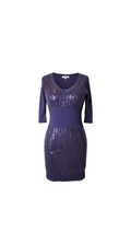 Vestido lentejuelas tejido en punto