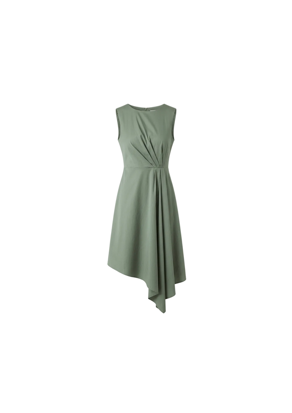 VESTIDO SAGE ASIMETRICO