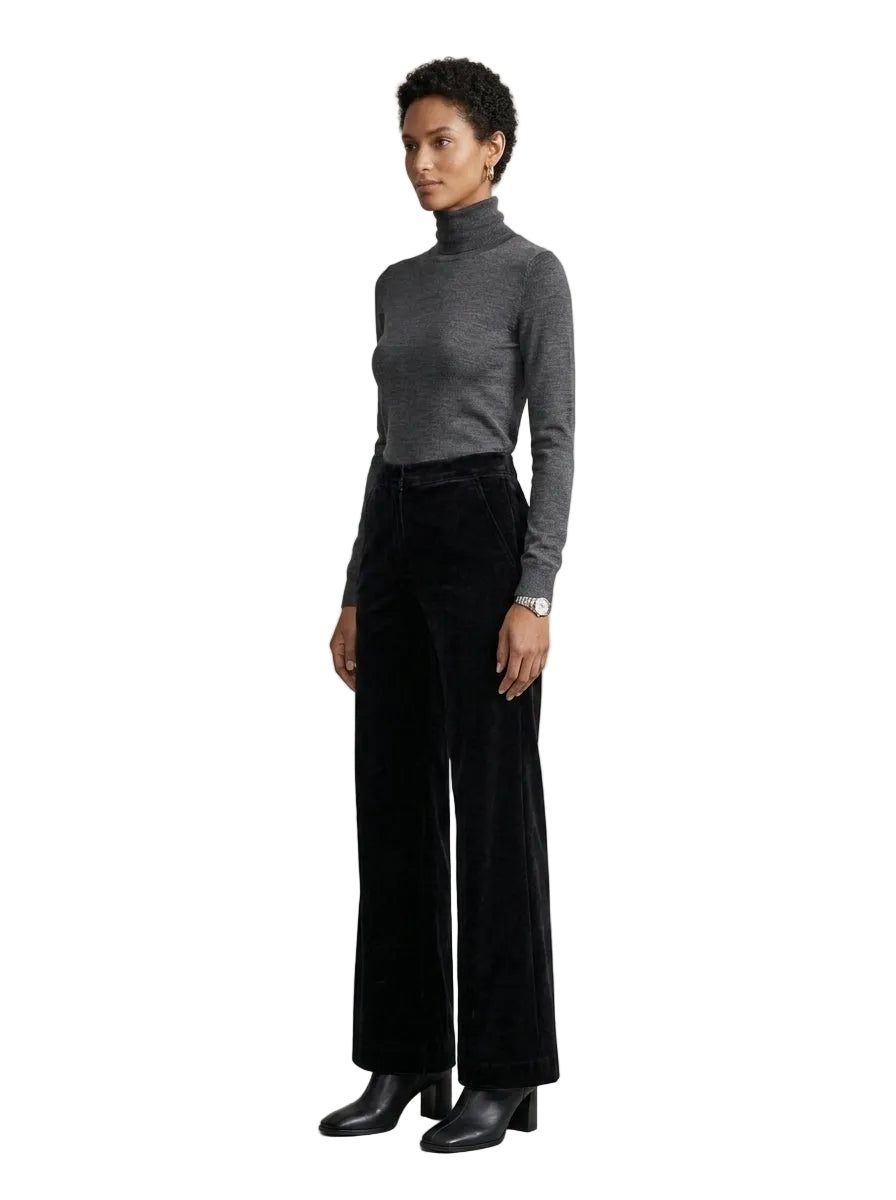 Pantalón Wide Leg Terciopelo Noir