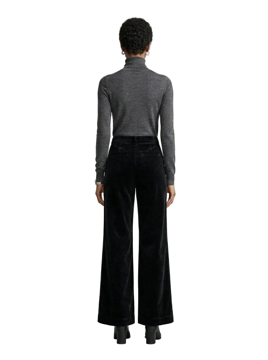 Pantalón Wide Leg Terciopelo Noir