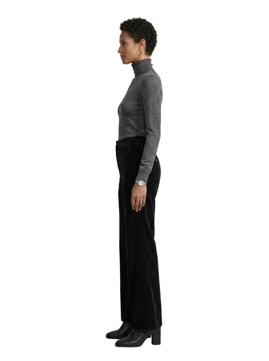 Pantalón Wide Leg Terciopelo Noir