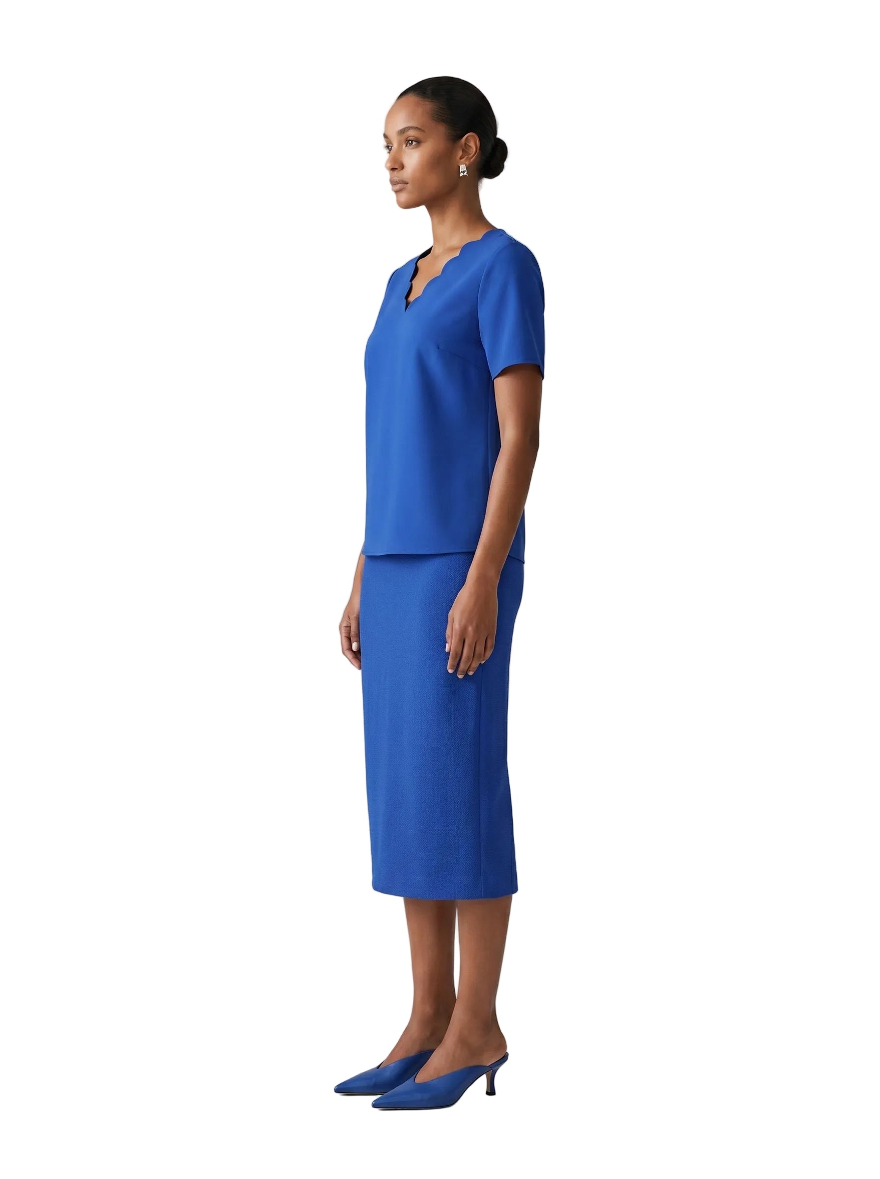 BLUSA BASICA AZUL ELECTRICO