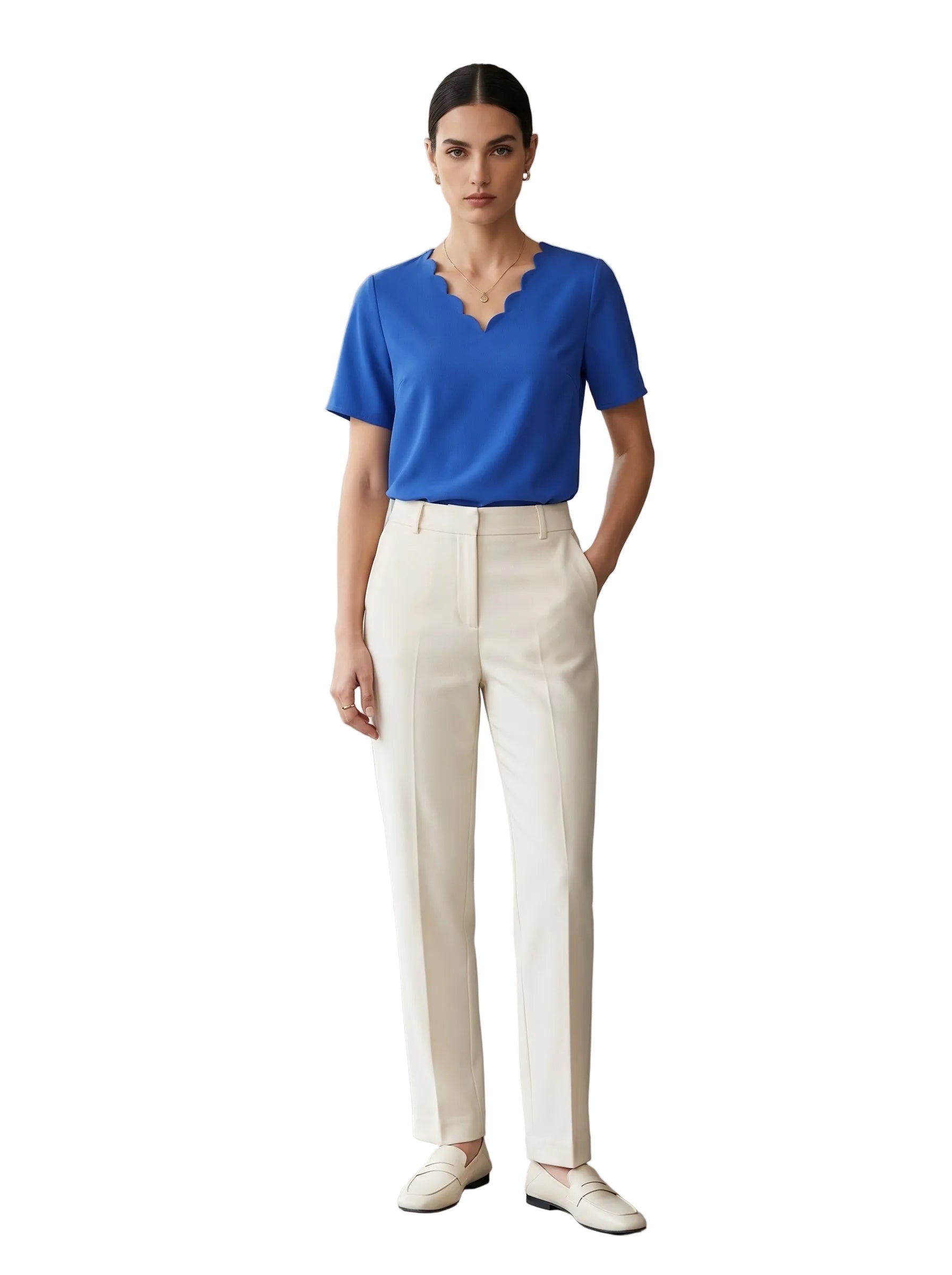 BLUSA BASICA AZUL ELECTRICO