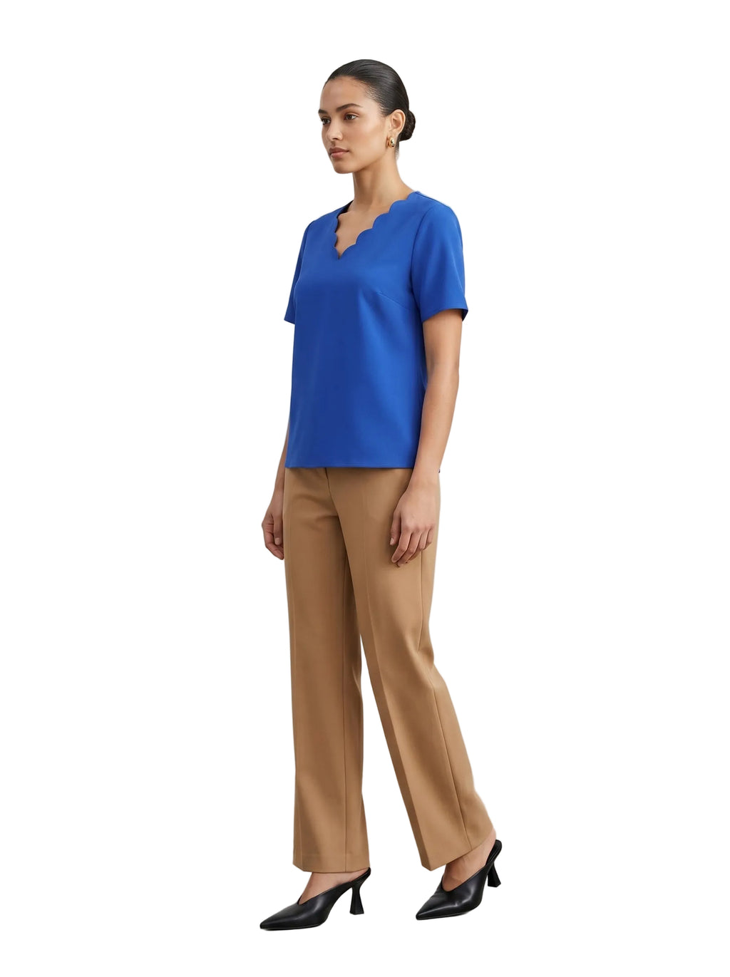 BLUSA BASICA AZUL ELECTRICO