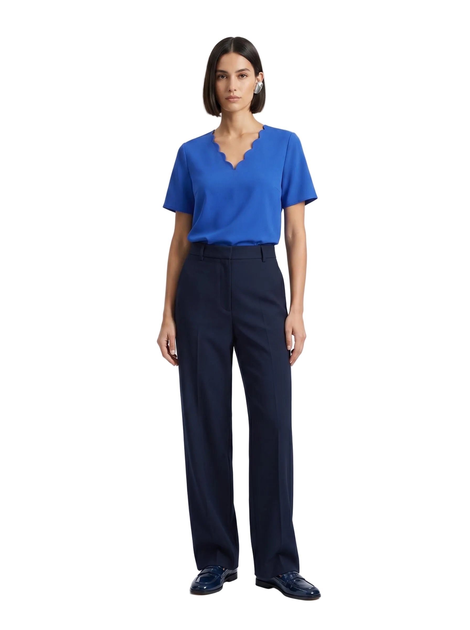 BLUSA BASICA AZUL ELECTRICO