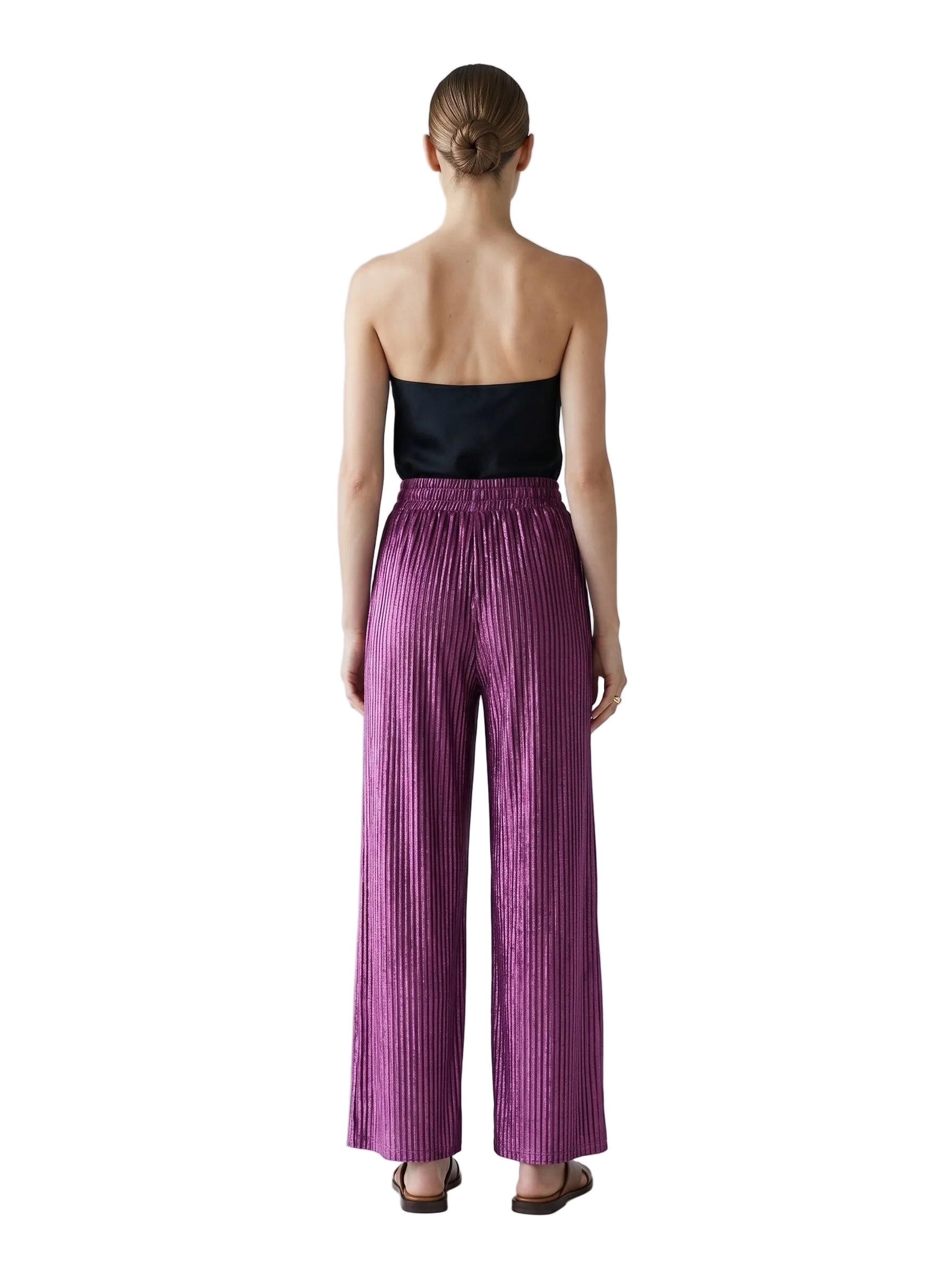PANTALON PETITE TERCIOPELO BORGONA