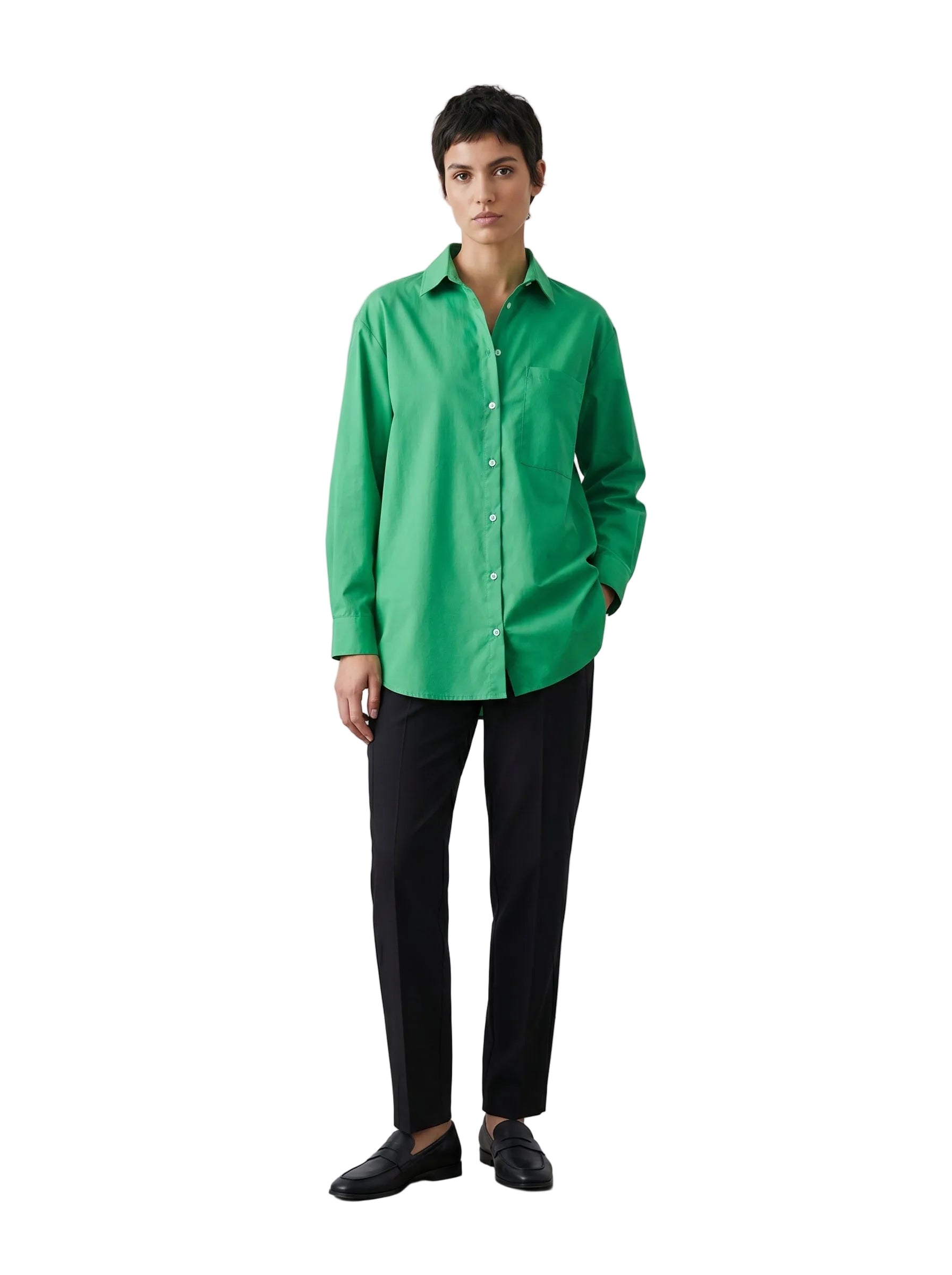Camisa Oversize Verde Esmeralda