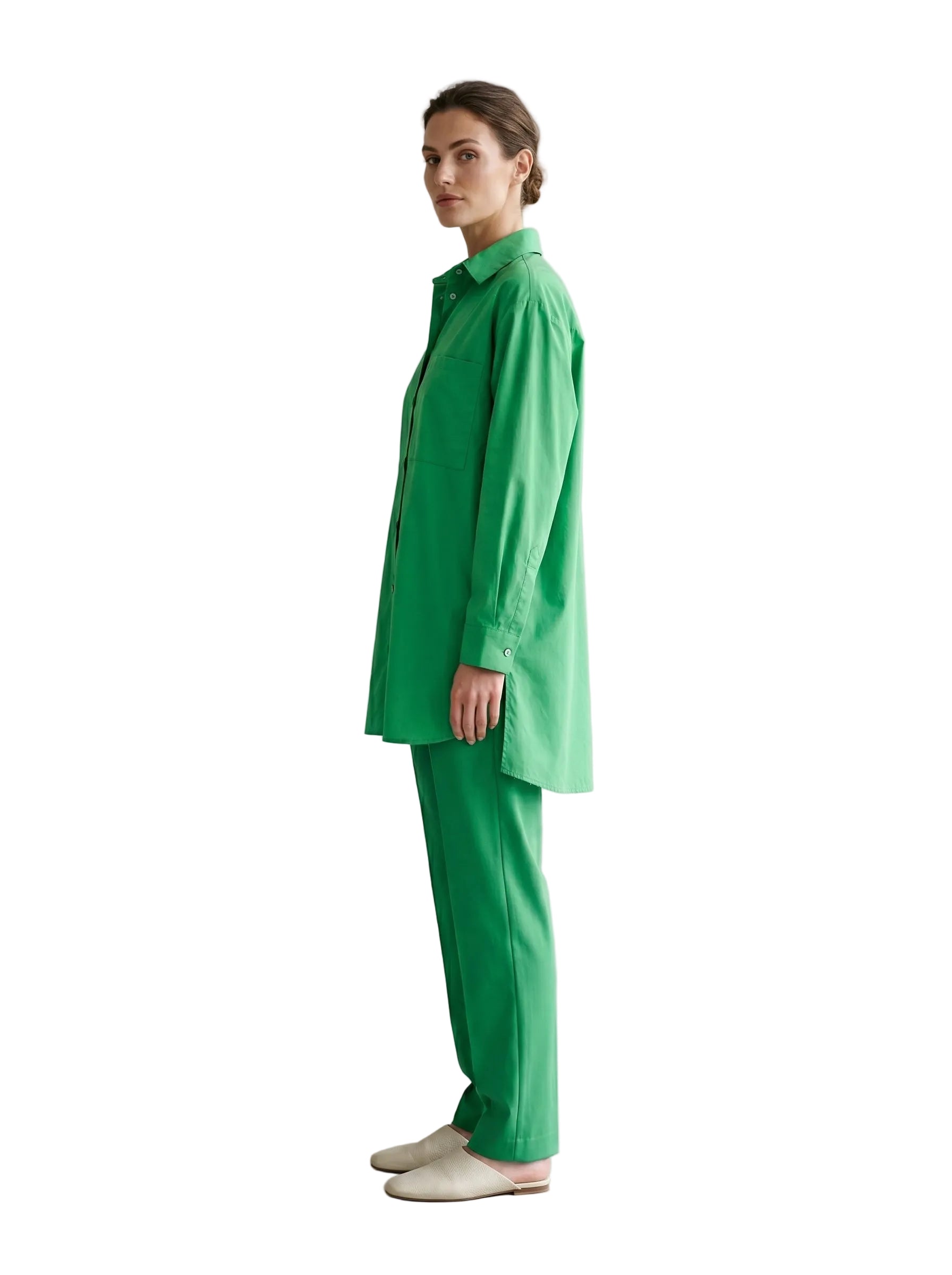 Camisa Oversize Verde Esmeralda