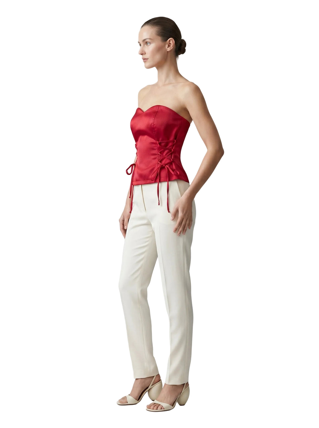 CORSET ROJO SATINADO