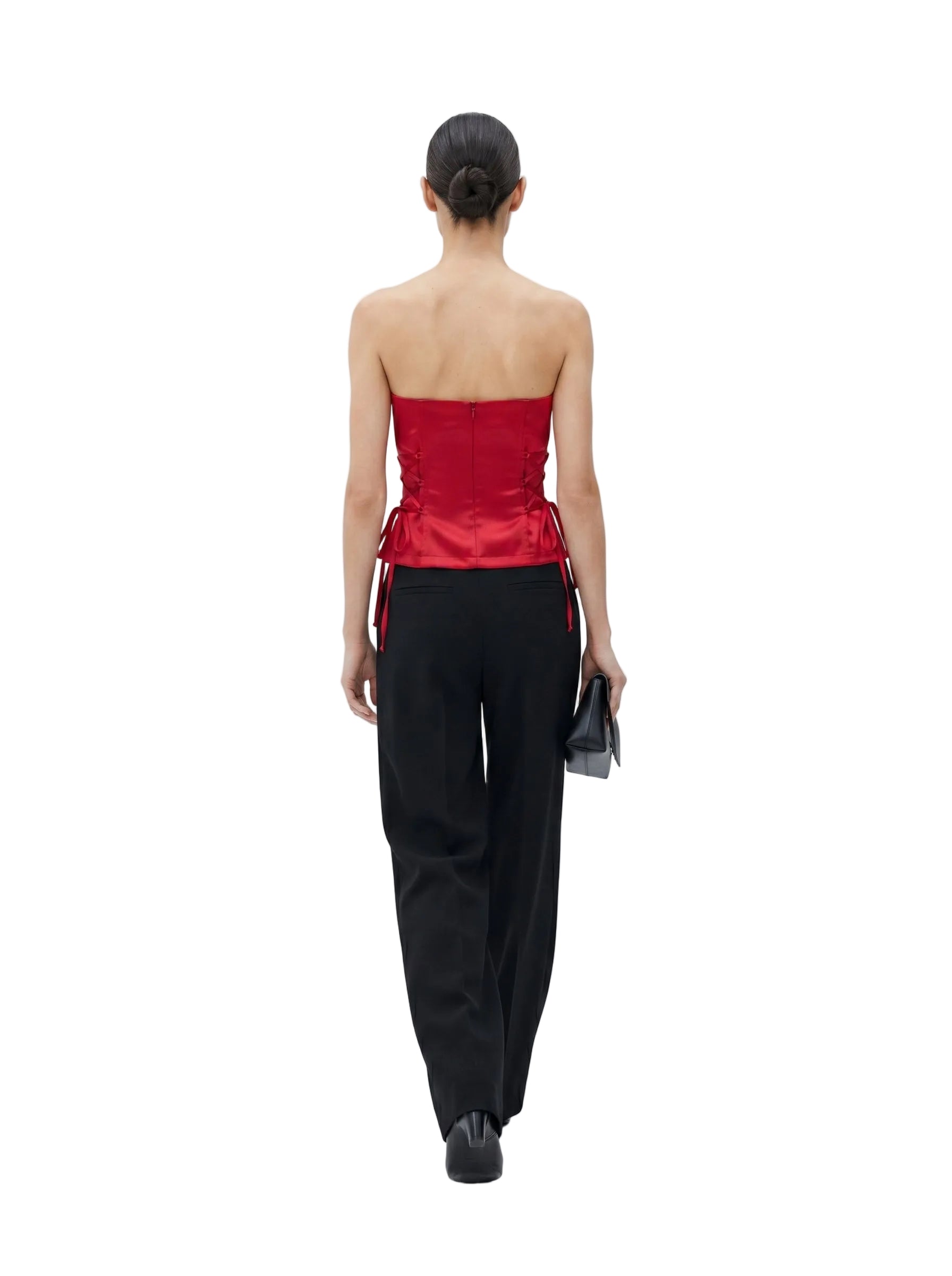 CORSET ROJO SATINADO