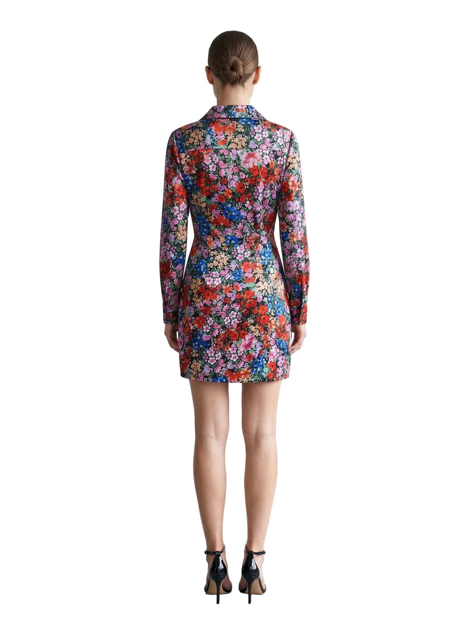 Vestido Camisero Floral Cruzado