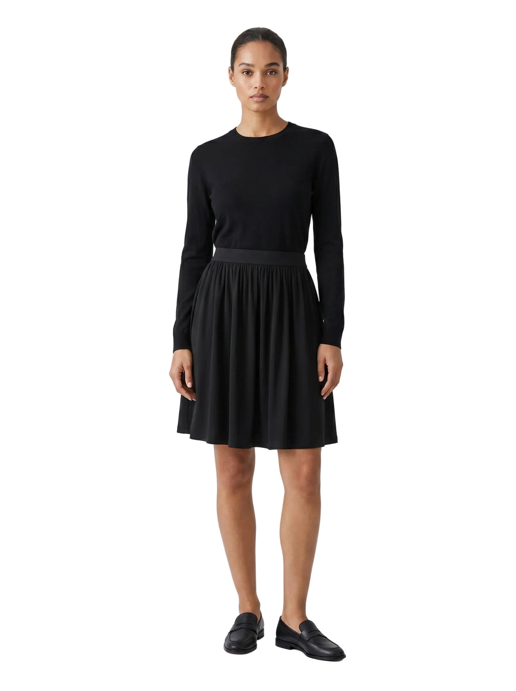Falda Skater Negra