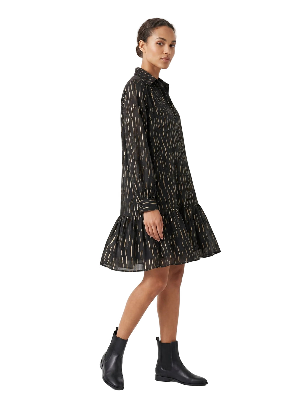 Vestido Camisero Black Gold