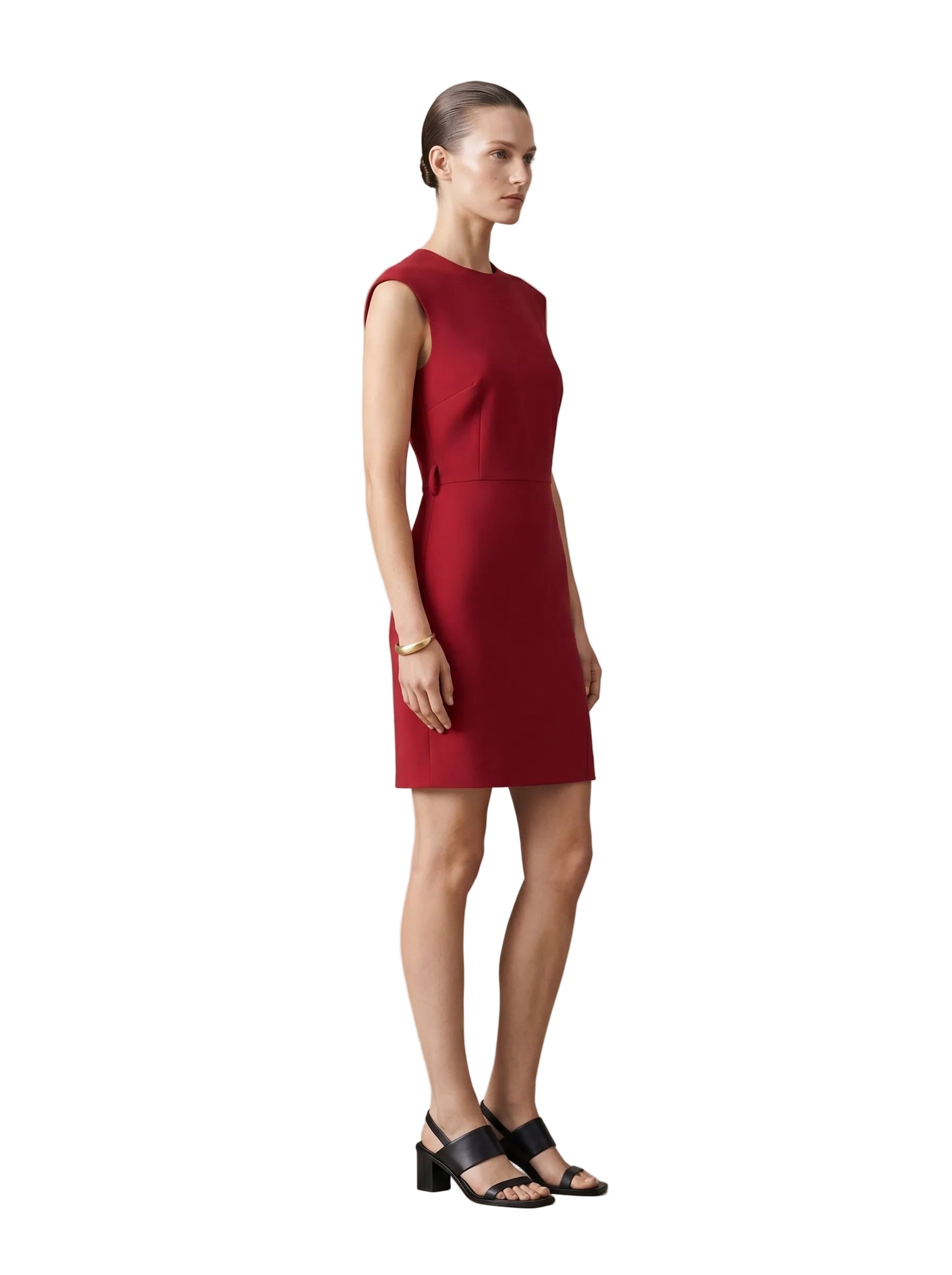 Vestido Borgoña Drapeado