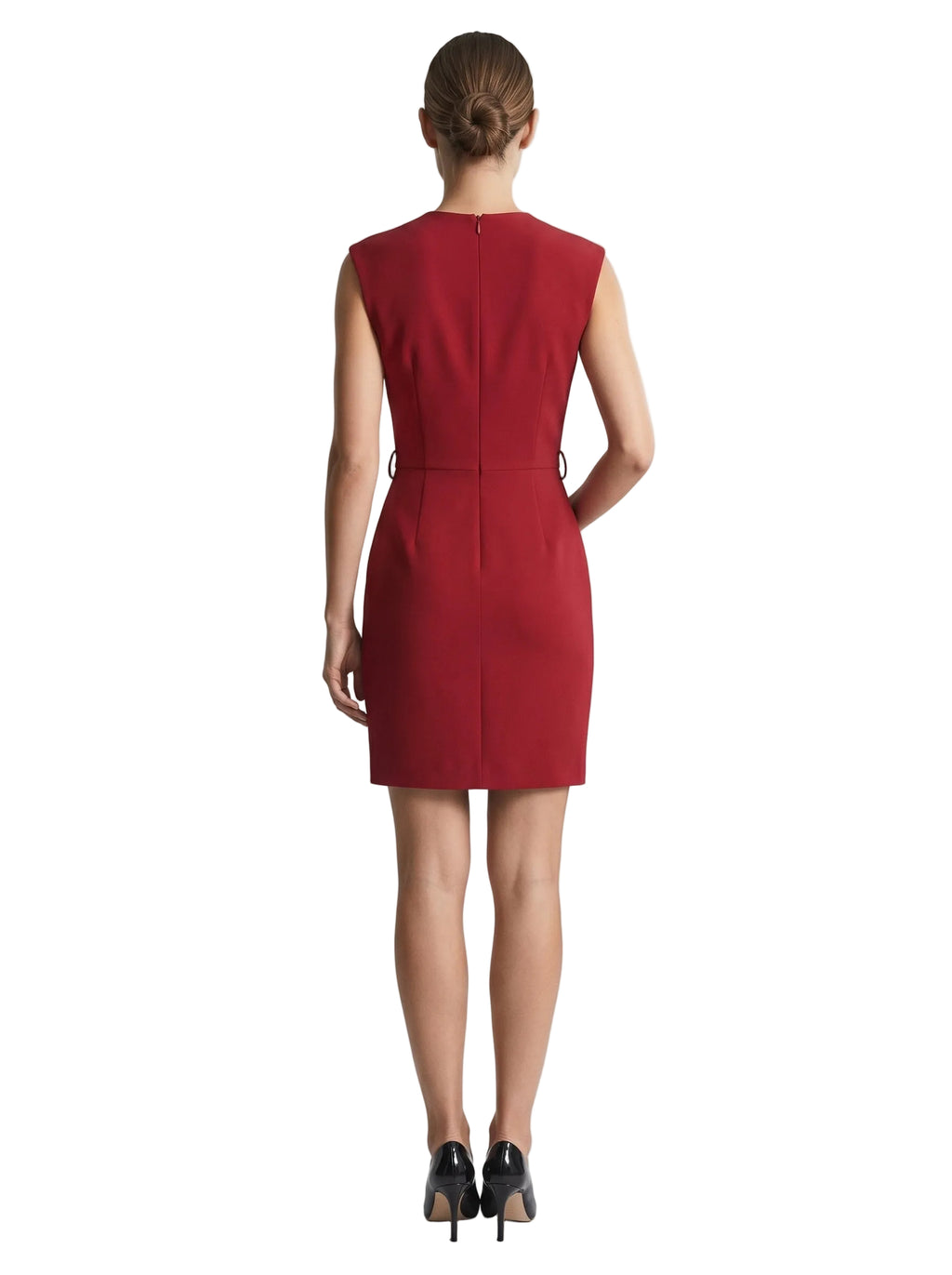 Vestido Borgoña Drapeado