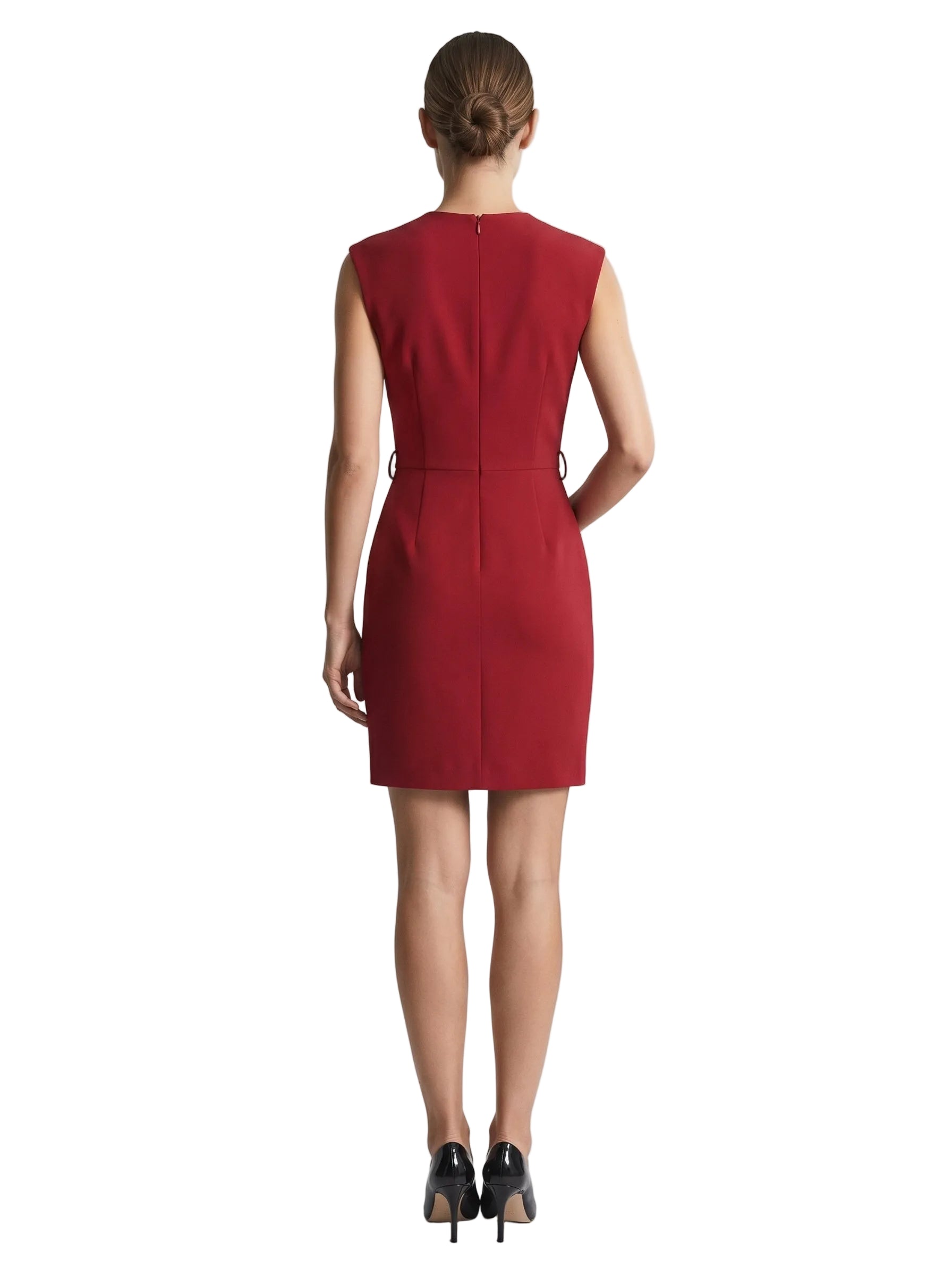 Vestido Borgoña Drapeado