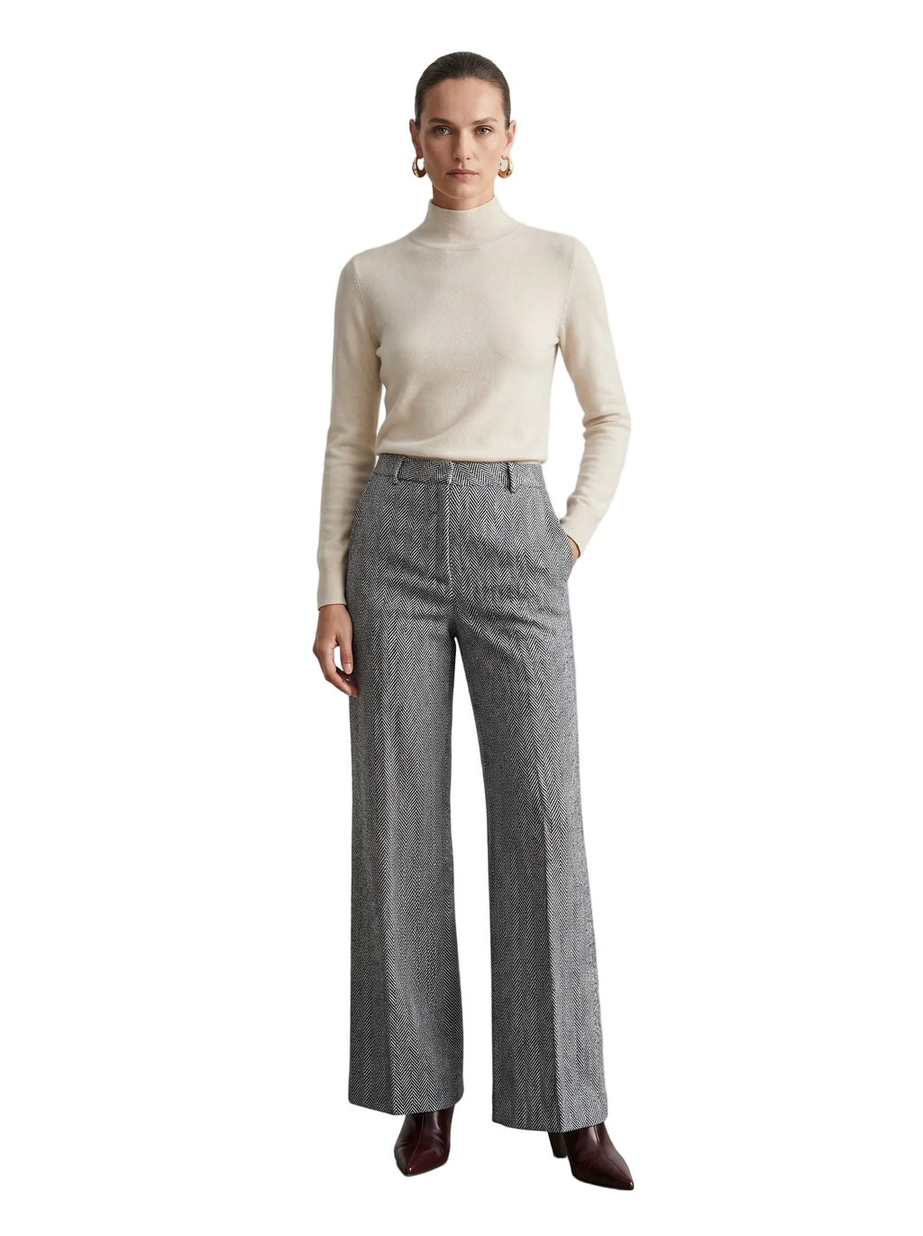PANTALON HERRINGBONE
