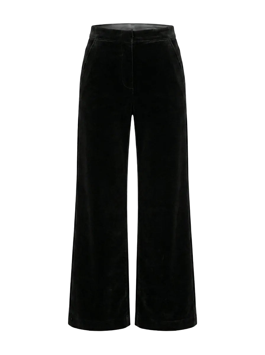 Pantalón Wide Leg Terciopelo Noir