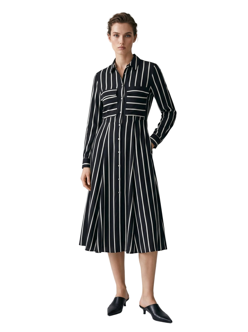 VESTIDO RAYAS CHALIS LARGO
