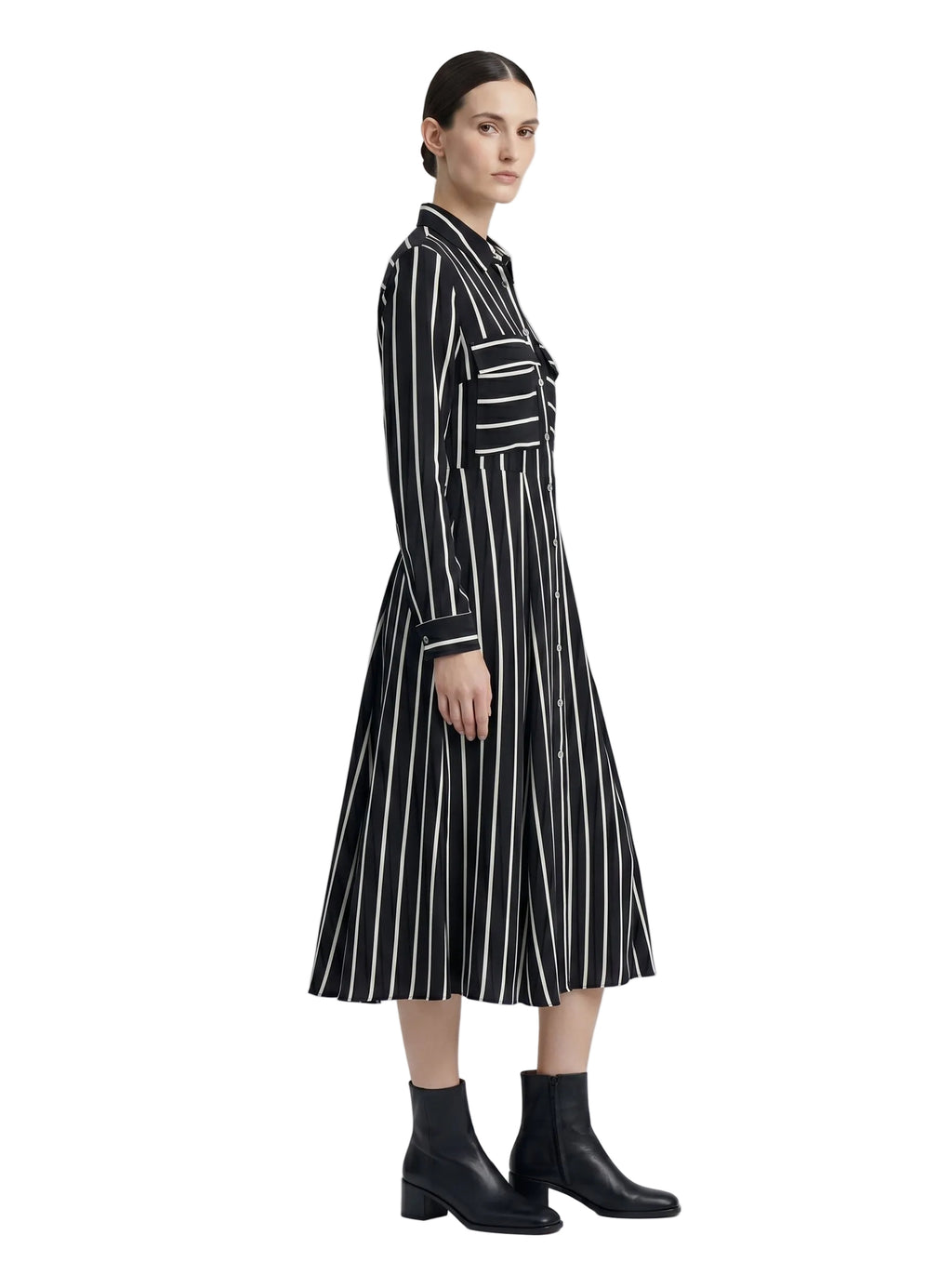 VESTIDO RAYAS CHALIS LARGO