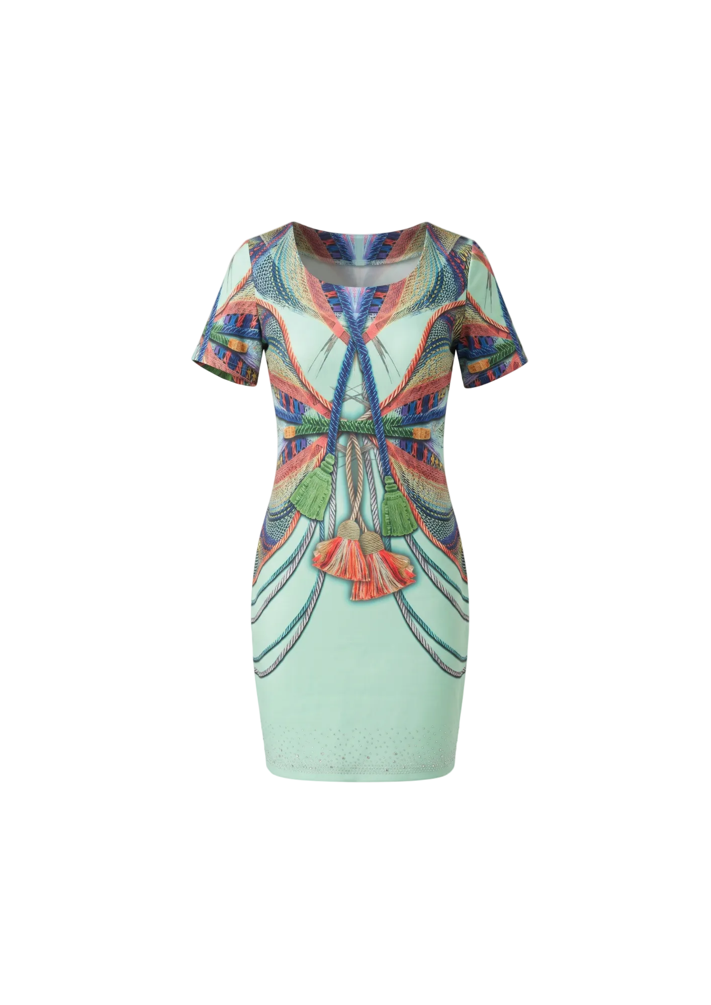 VESTIDO PRINT MENTA