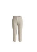 Pantalón tobillero de lino arena natural