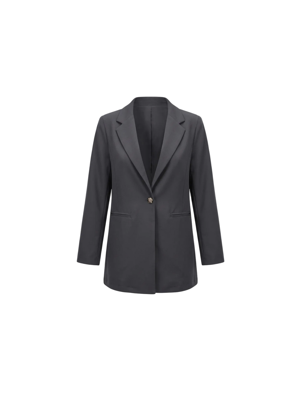 BLAZER DE SASTRE NEGRO CON BOTON