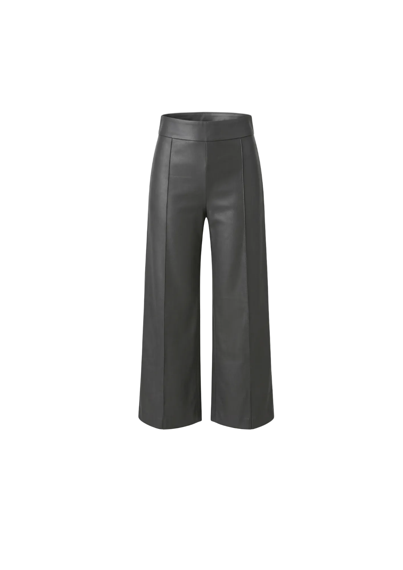 Pantalón Wide Leg Efecto Cuero