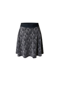 Falda Estampado Art Déco — Negro & Plata