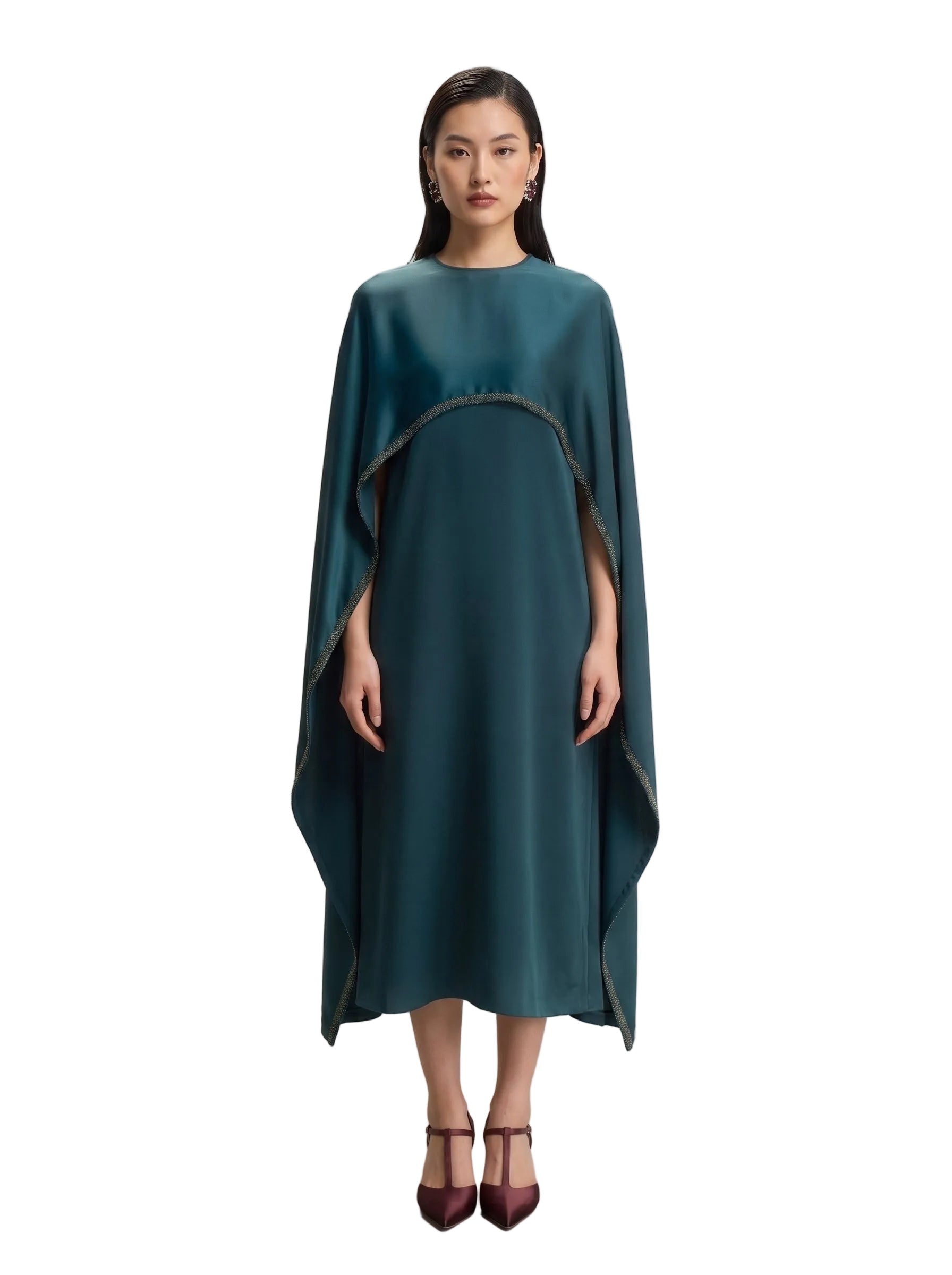 Vestido Osanna Verde Petróleo