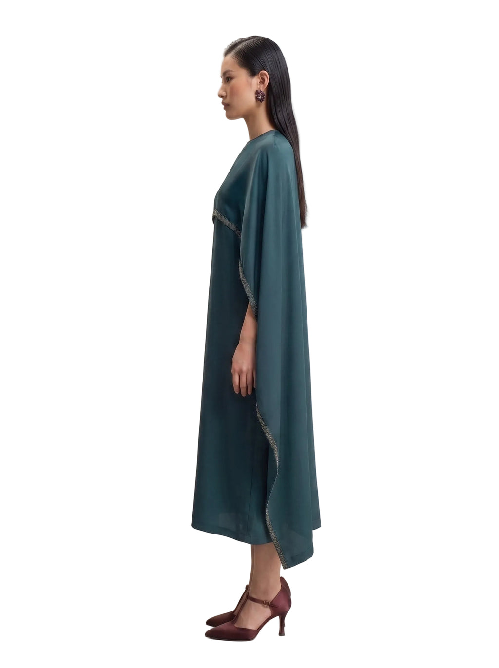 Vestido Osanna Verde Petróleo
