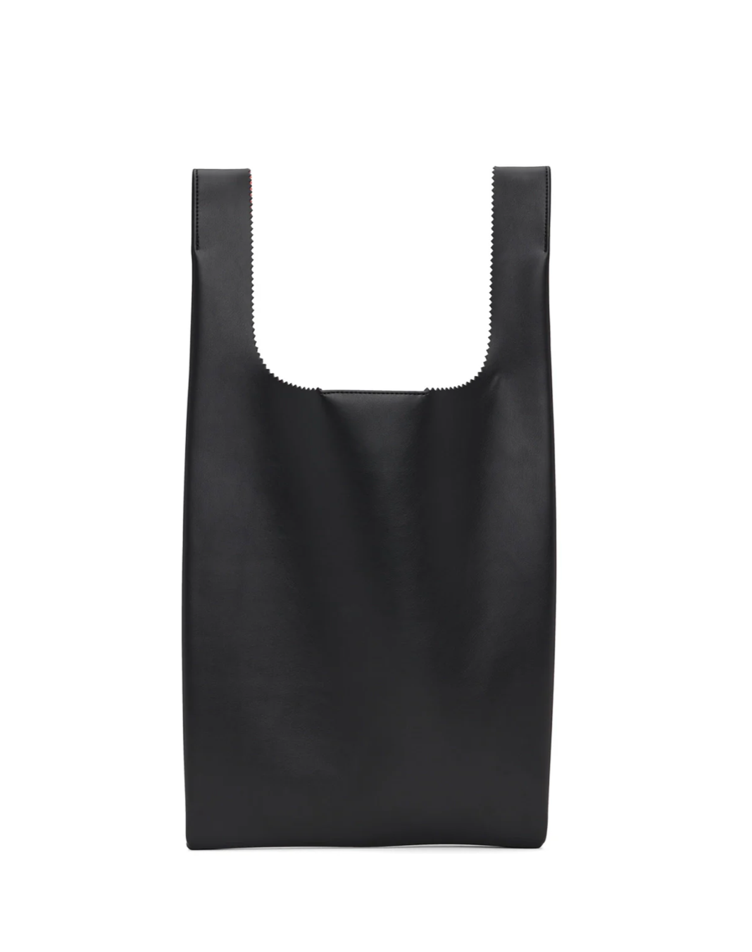 Black mission shopper bag