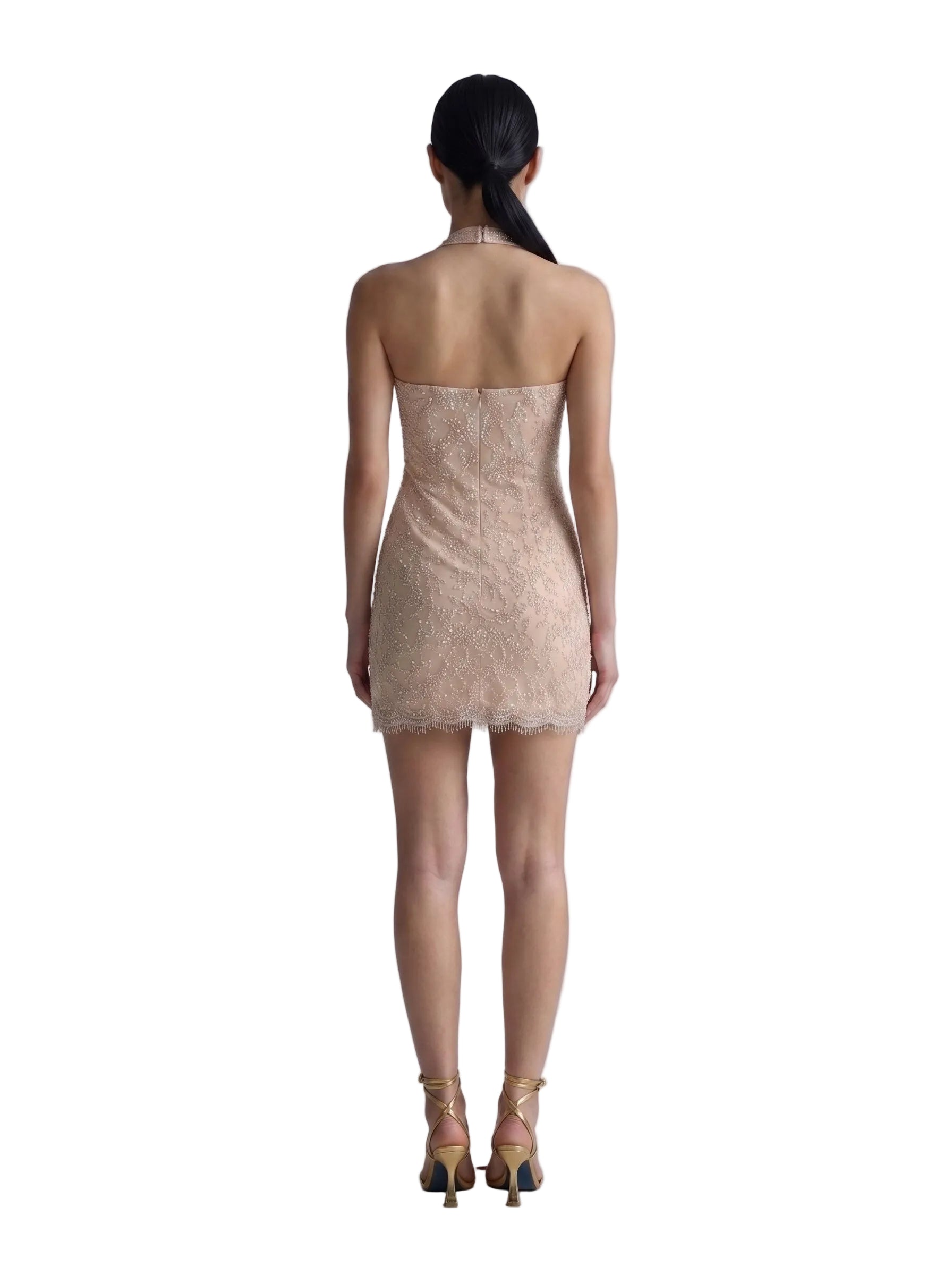 Vestido Alzira Beige Nude