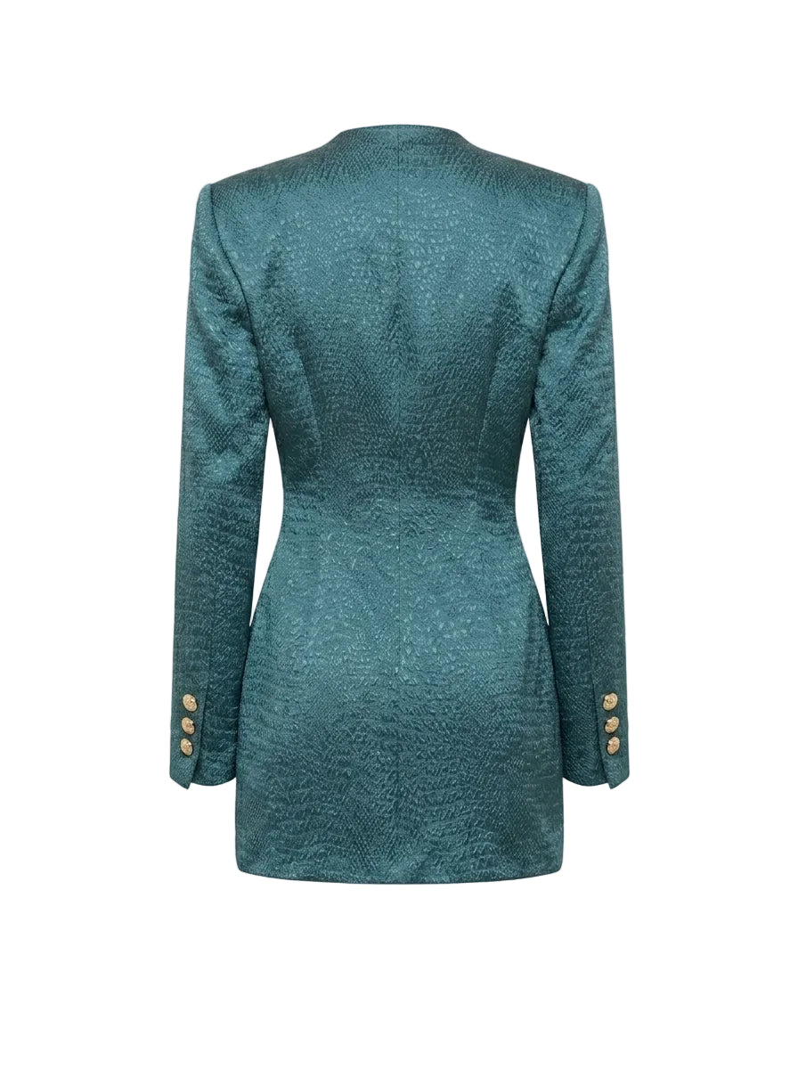 Blazer Escama Teal