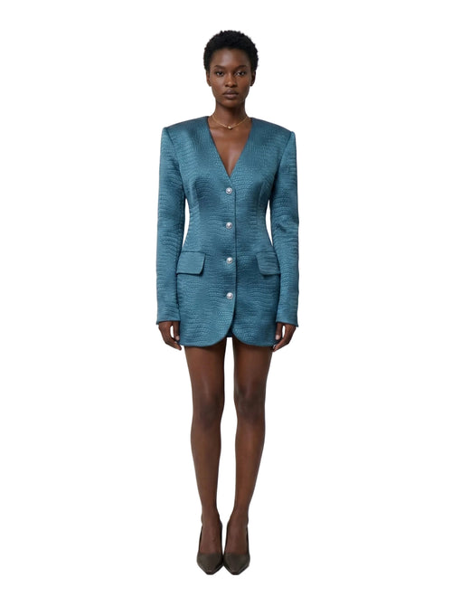 Blazer Escama Teal