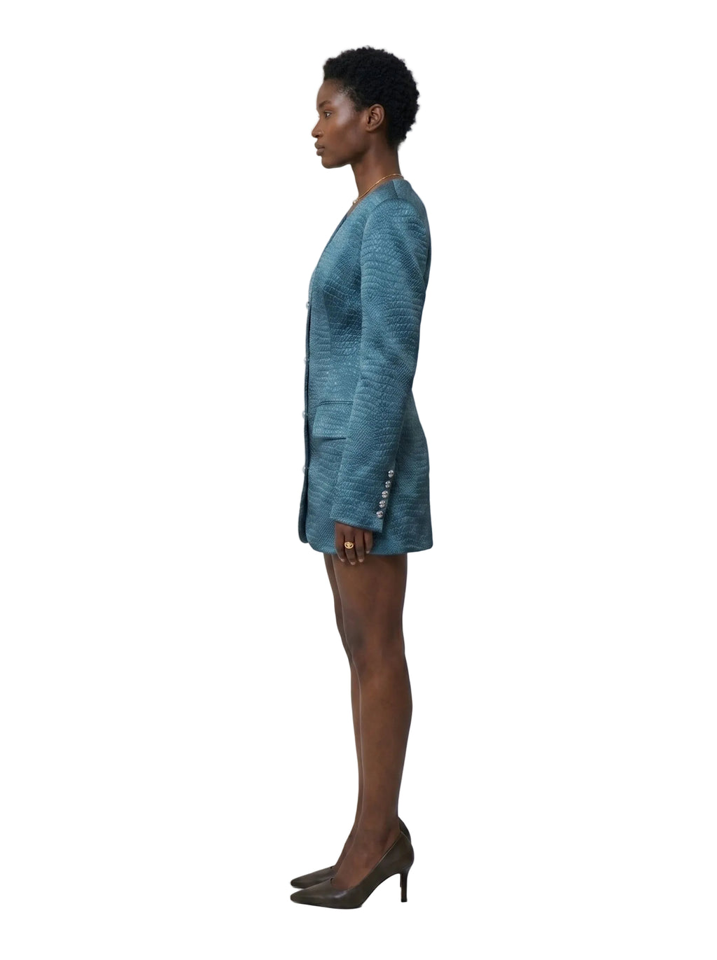 Blazer Escama Teal