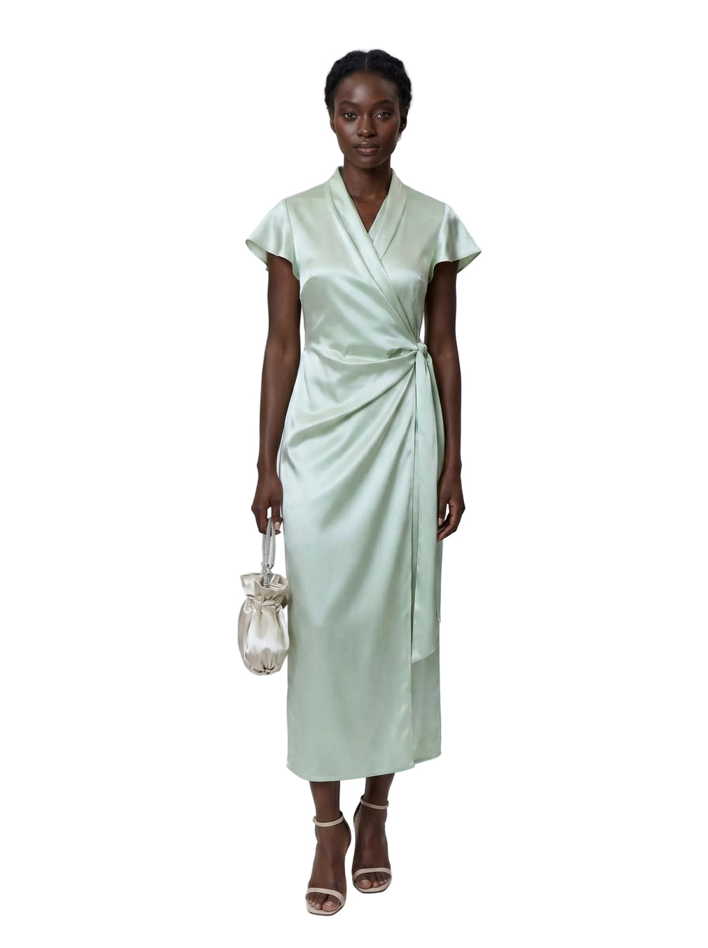 Vestido Wrap Sage
